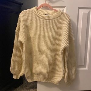 Chunky cream sweater